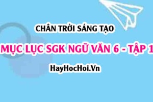 Mục lục SGK Ngữ Văn 6 Chân trời sáng tạo Tập 1